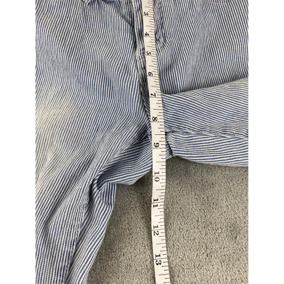 Earl Jean Women's Size 4 Blue Striped Skinny Ankle Jeans Low Rise Casual Denim - Picture 11 of 14